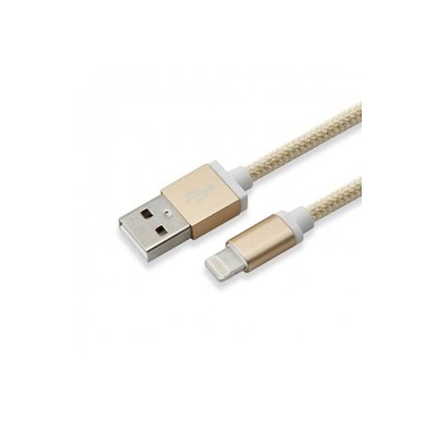 USB Ladekabel A-Lightning 1,5M beige